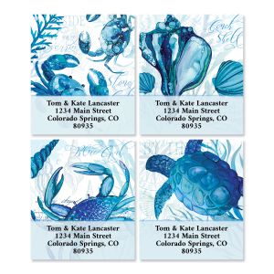 Sapphire Seas Select Address Labels (6 Designs)