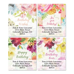 When Flowers Speak Select Address Labels (4 Designs)