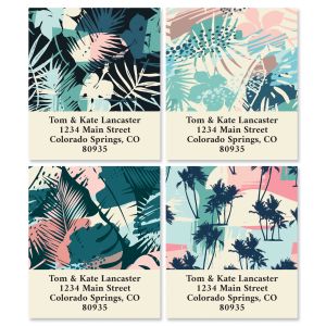 Ocean Pattern Select Address Labels (4 Designs)