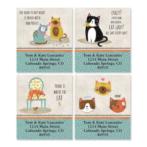 Crazy Cats Select Address Labels (8 Designs)