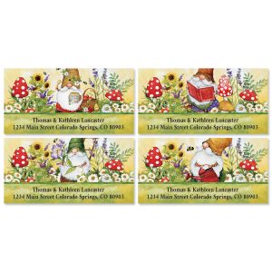 Gnome Sweet Gnome Deluxe Address Labels (4 Designs)