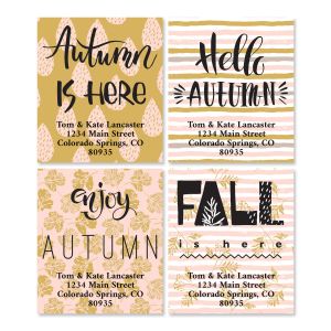 Pastel Fall Select Address Labels (4 Designs)