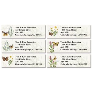 Butterfly Herb Garden Classic Address Labels (6 Designs)