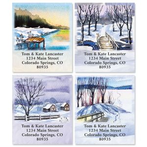 Winter Scenes Select Address Labels (6 Designs)