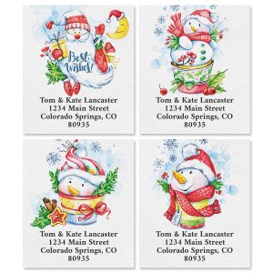 Winter Holidays Select Address Labels (4 Designs)