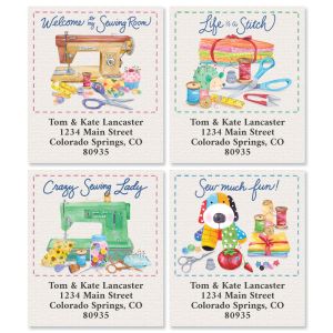 Sew Excited Select Address Labels (4 Designs)