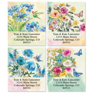 Floral Garden Select Address Labels (4 Designs)