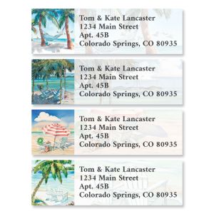 Coastal Lounge Classic Address Labels (6 Designs)