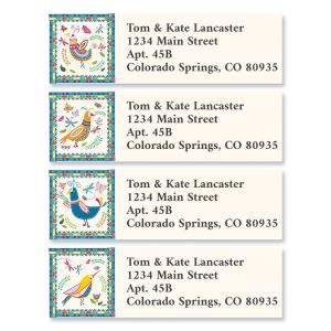Colorful Chirps Classic Address Labels (4 Designs)