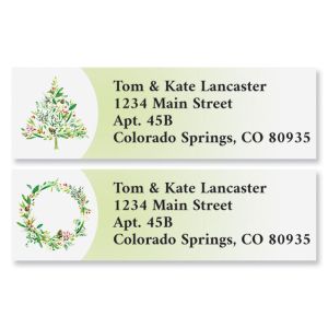 Wreathy Christmas Classic Address Labels (2 Designs)