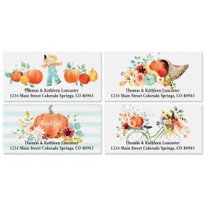 Happy Fall Deluxe Address Labels (4 Designs)