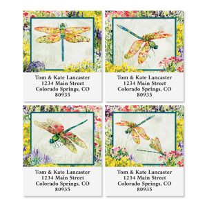 Garden Dragonflies Select Address Labels (4 Designs)