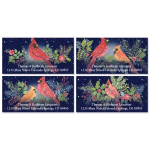 Birch Cardinals Deluxe Address Labels (4 Designs)