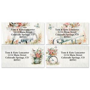 Bloom Border Address Labels (4 Designs)