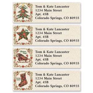 Christmas Silhouette Classic Address Labels (6 Designs)