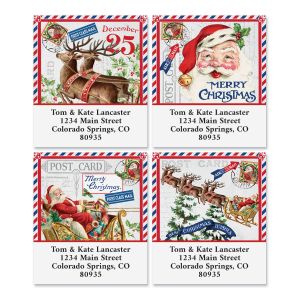 Christmas Greetings Select Address Labels (4 Designs)