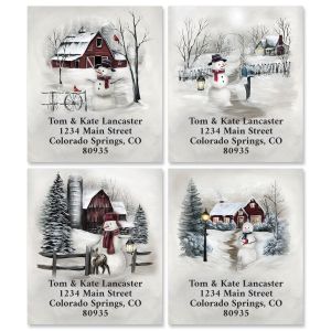 Winter Snow Select Address Labels (4 Designs)