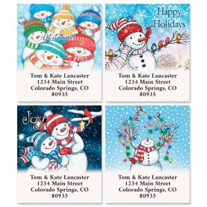 Snowman Smiles Select Address Labels (4 Designs) 