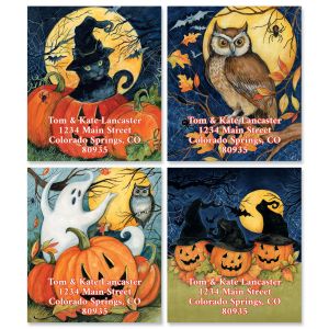 Halloween Night Select Address Labels (4 Designs) 