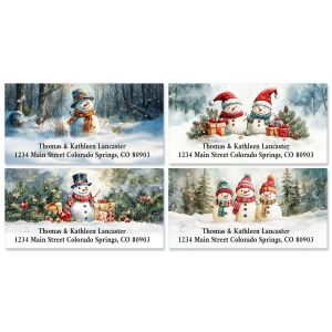 Fun In The Snow Deluxe Return Address Labels (4 Designs)