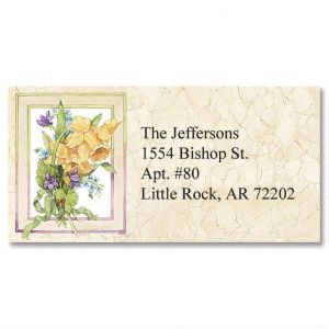 Sandi's Heirloom Bouquets Border Address Labels  (6 designs)