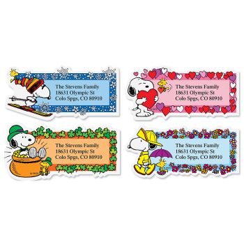 PEANUTS® Special Delivery Snoopy™ Deluxe Address Labels | Current