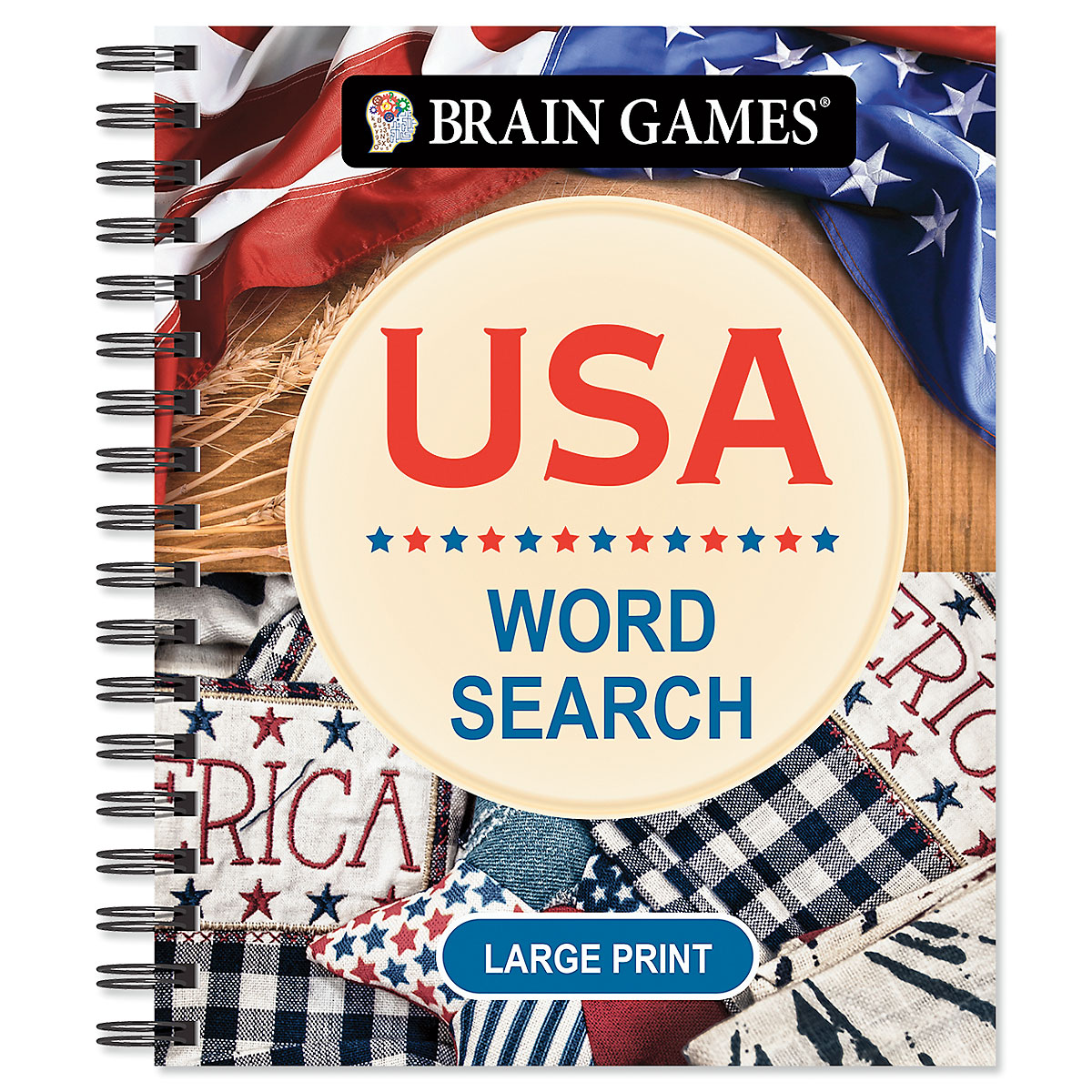 USA Word Search Large Print Brain Games® | Current Catalog