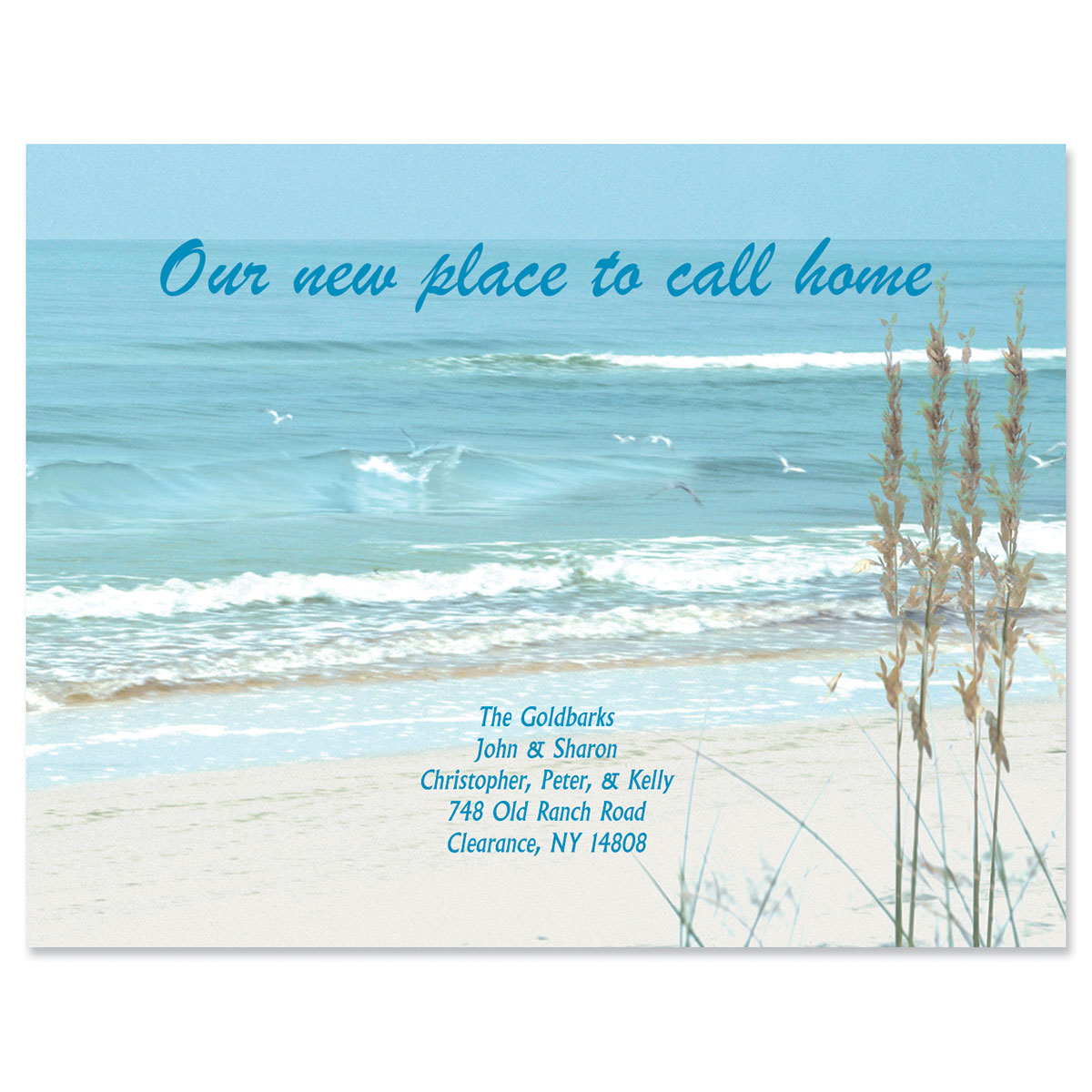 Seashore New Address Postcards | Current Catalog