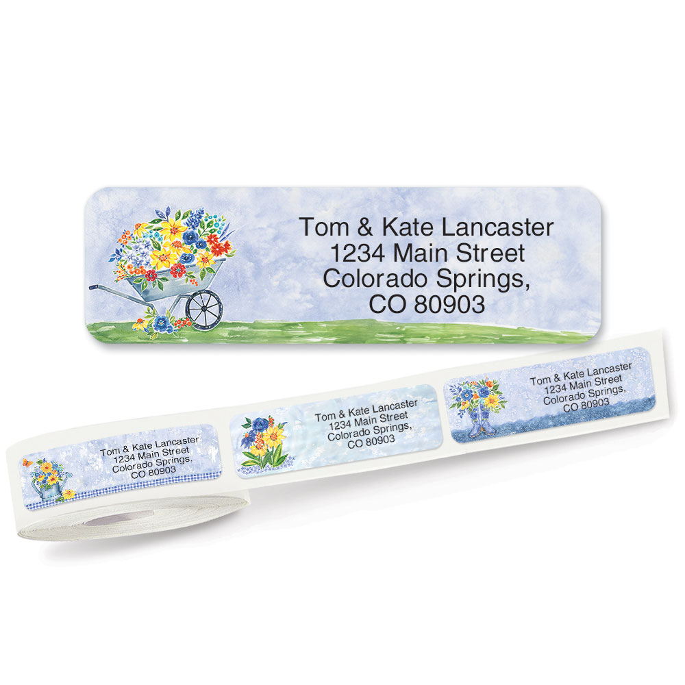 Sunflowers Rolled Return Address Labels (5 Designs) Current Catalog