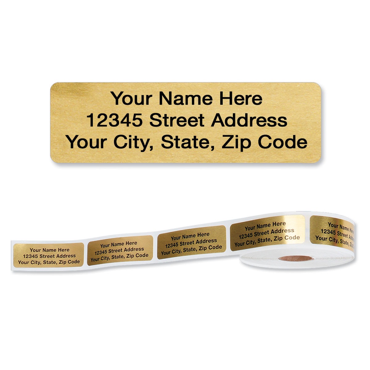 Gold Rolled Address Labels | Current Catalog