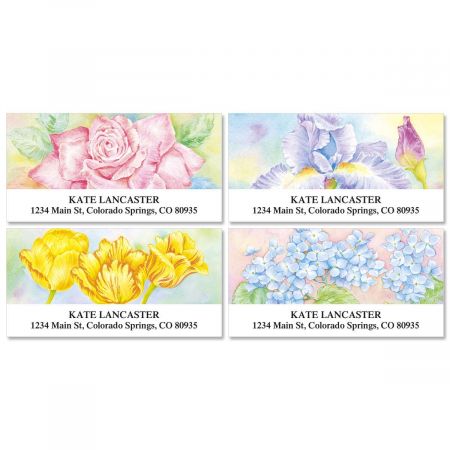 Floral Fancy Deluxe Address Labels (4 Designs)