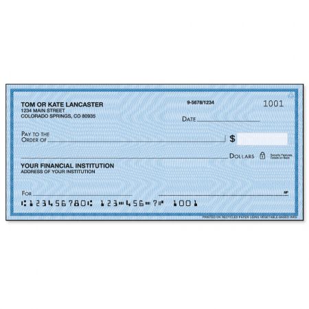 Security Blue Single Checks