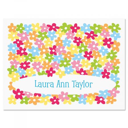 Mini Posies Personalized Note Cards