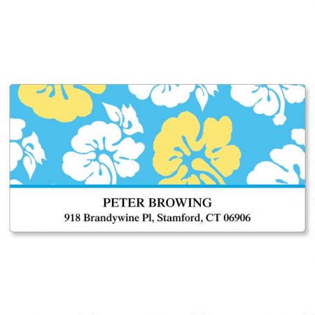 Hibiscus Deluxe Address Labels