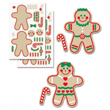 Decorate-Your-Own Gingerbread Stickers