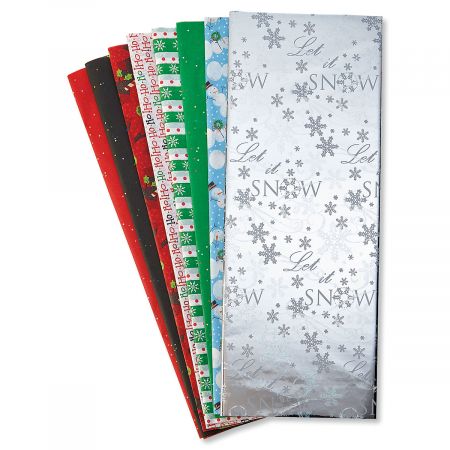 Assorted Silver Snowflake Tissue Value Pack