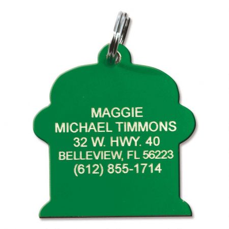 Personalized Plastic Fire Hydrant Pet Tag