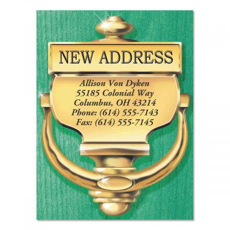 Door Knocker New Address Postcards