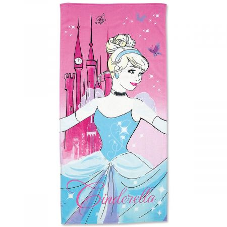 Cinderella Personalized Beach Towel