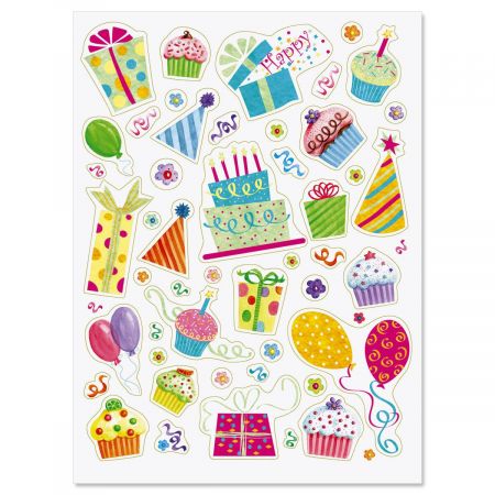 Birthday Party Stickers