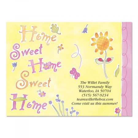 Home Sweet New Address Postcards