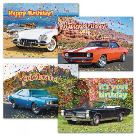 Classic Cars Birthday Cards