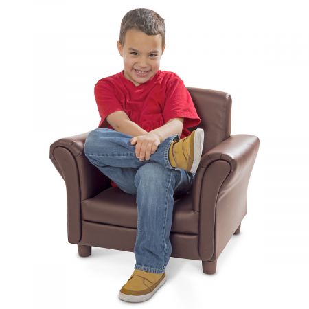 childrens leather armchair