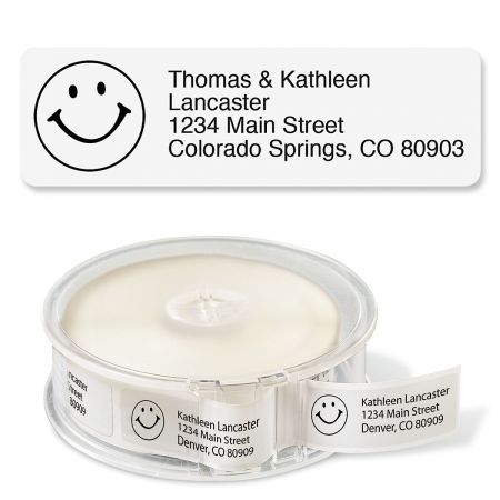 White with Symbol Standard Rolled Address Labels