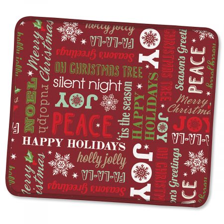 Holiday Greetings Microfiber Drying Mat