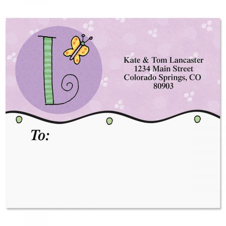 Sue Dreamer Initials Mailing Package Label