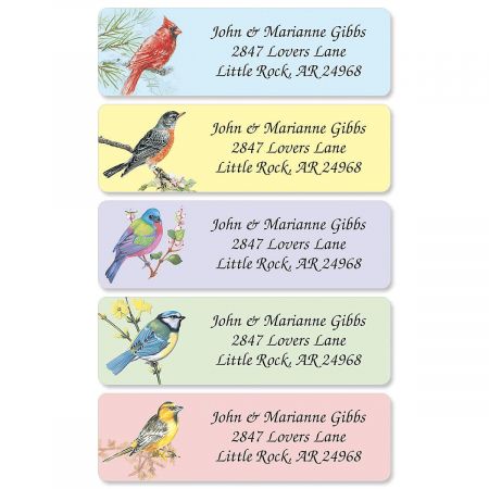 rolled birds address designs labels return label beginning skip catalog