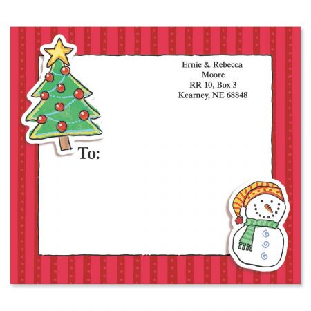 Doo Dads Holiday Mailing Package Label