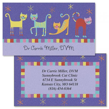 Fun Cats Double-Sided Business Cards