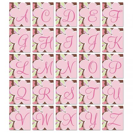 Shades of Pink Initial Personalized Notepad Set